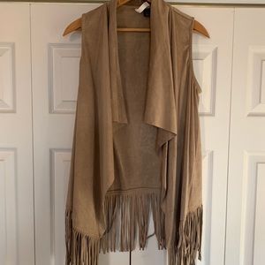 Suede Fringe Vest